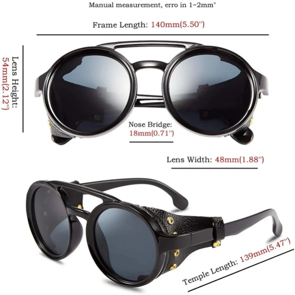 BLACK Vintage Punk Sunglasses